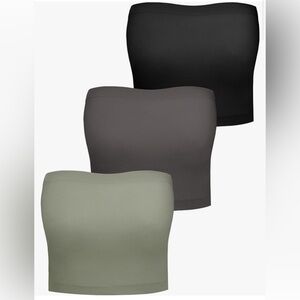Seamless Bandeau Bras - Three Pack